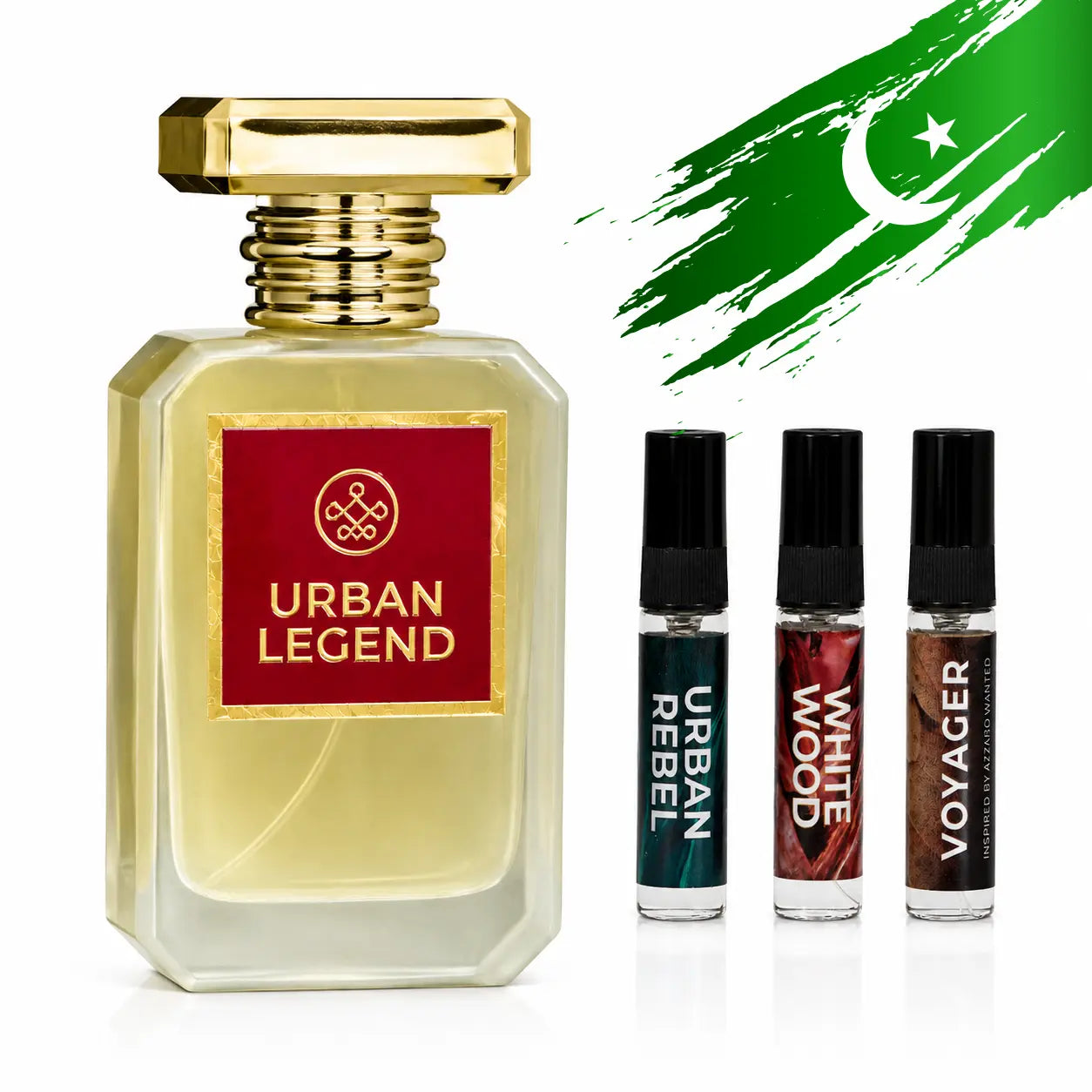 Azadi Deal: Urban Legend + 3 Perfumes Free