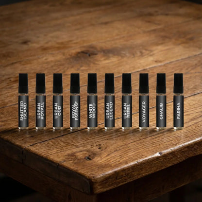 Funoon Perfume Discovery Set - Pack of 10 ( 5ml Each ) Perfume Spray