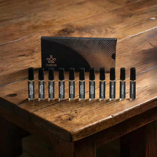 Funoon Perfume Discovery Set - Pack of 10 ( 5ml Each ) Perfume Spray